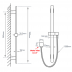 Shower Slide - Rectangle Series - NZHSS2145 - Matt Black